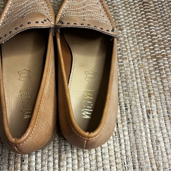 Mi.Im Tan Pointed Toe Genuine Leather Flats Size 6 - Picture 10 of 13